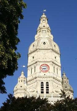 Abbey tower in Saint-Amand-les-Eaux