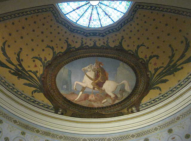 Saint George in the half-dome