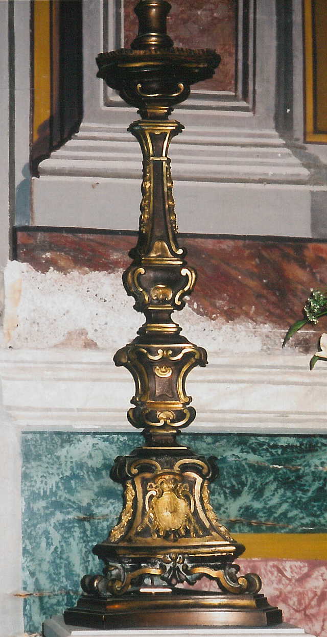 Candlestick given by Henry, Cardinal Duke of York