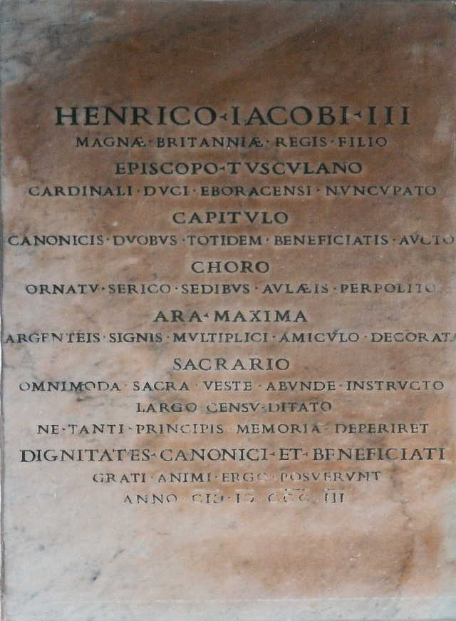 Sacristy inscription