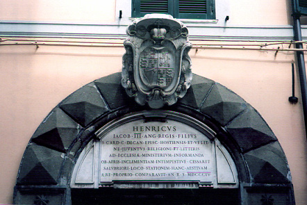 Coat-of-arms and inscription
