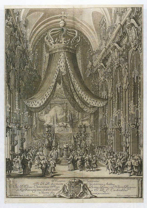 Queen Clementina lying in state