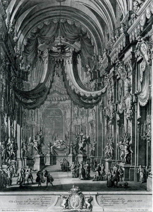 King James III and VIII lying in state