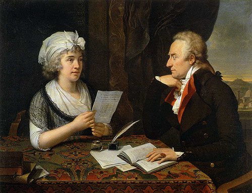 Queen Louise and Vittorio Alfieri, by Fabre