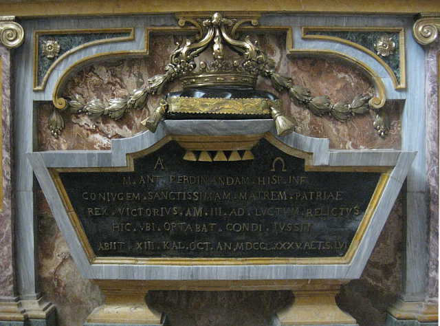 Tomb of Queen Maria Antonia Ferdinanda of Sardinia