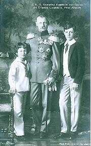 The Duke of Cornwall and Rothesay with Princes Luitpold and Albert