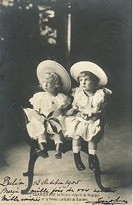 Prince Luitpold of Cornwall and Rothesay with Prince Leopold of Belgium