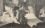 Queen Mary IV and III at a hospital, 1915
